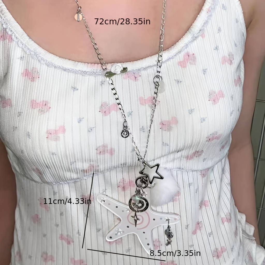 Key-Shaped Necklace, Spicy Star Note Design